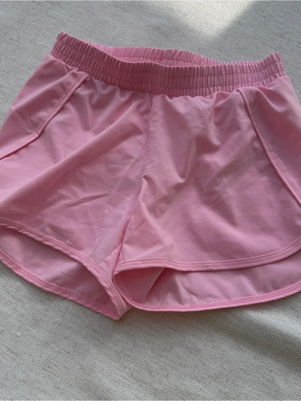 All in Motion girl's Pink Athletic Shorts - Lightweight Comfort size L(10-11)